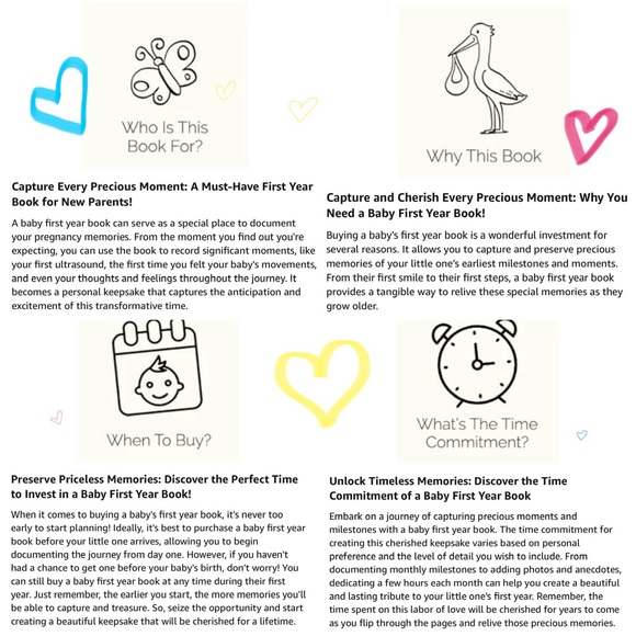 Animal Themed Baby Milestone Book - Picture 10 of 14